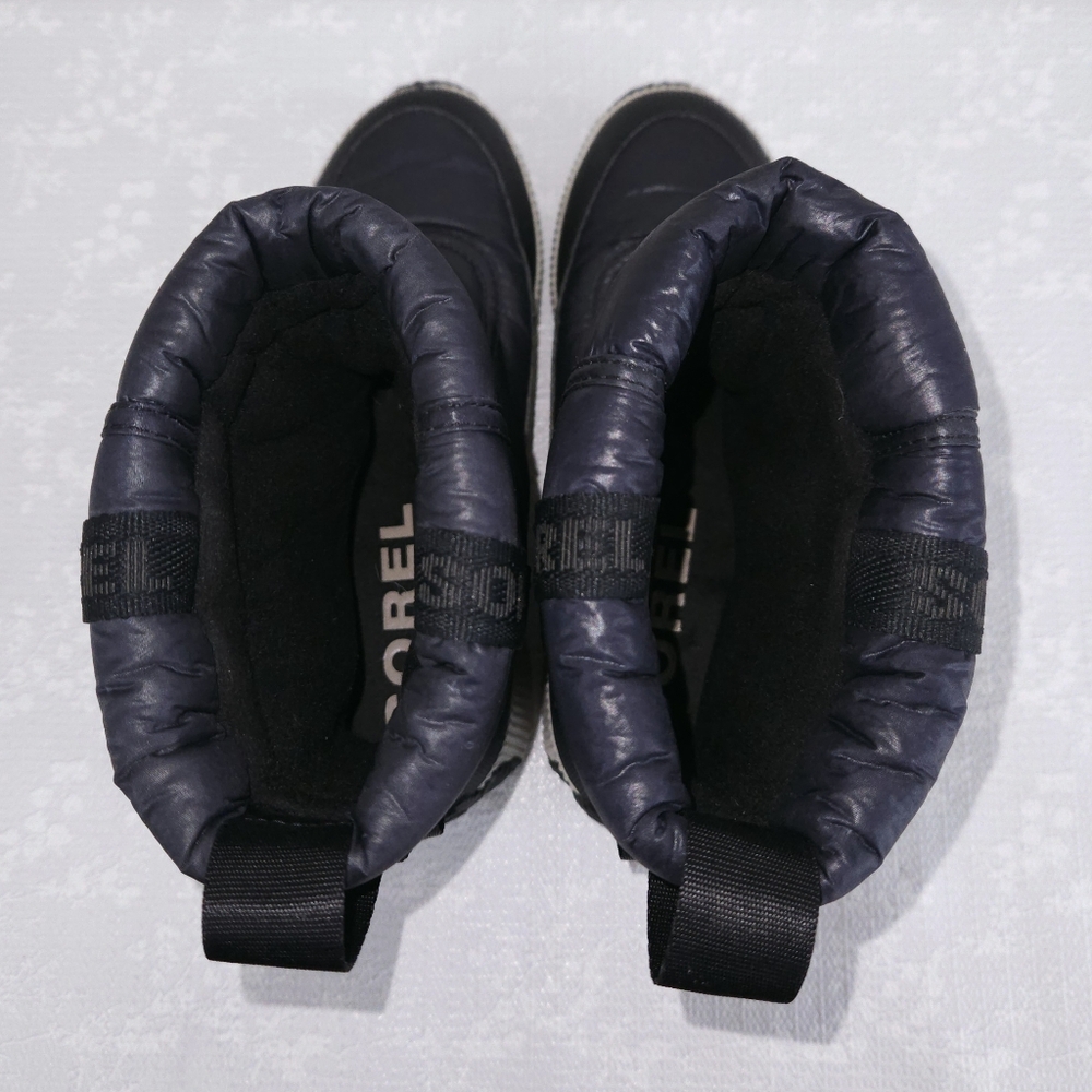 SOREL Out 'N About Puffy Mid Boots Navy Blue US 8 - Picture 8 of 12